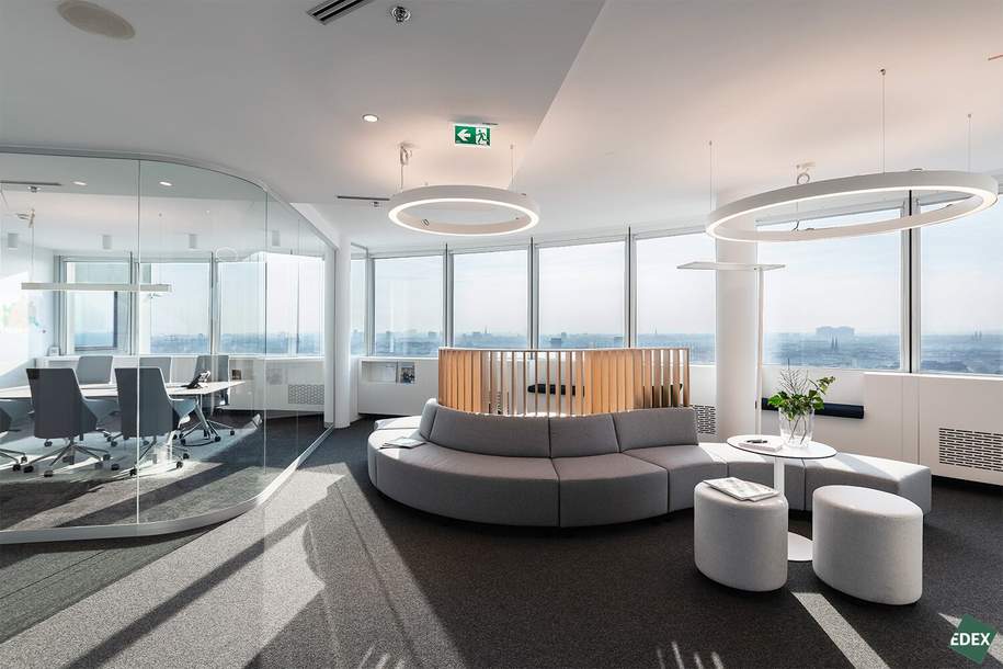 Bürofläche im Milleniumtower, Gewerbeobjekt-miete, 23.135,75,€, 1200 Wien 20., Brigittenau