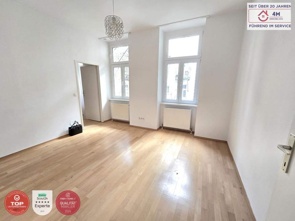 Neuer Preis!! Gut geschnittene 2-Zimmer Wohnung in absoluter Hofruhelage im ersten Stock