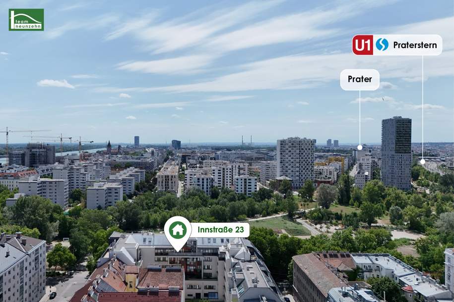 Charmante 2-Zimmer-Wohnung in 1200 Wien – Ihr neues Zuhause zum Wohlfühlen - ab 01.10. beziehbar!, Wohnung-miete, 995,85,€, 1200 Wien 20., Brigittenau