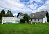 Sommer im eigenen Garten mit Pool, Kaminfeuer im Winter – ein Haus fürs ganze Jahr