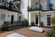 Ihre private Grünoase auf der 23 m² Terrasse mitten in Wien + stilvolle 3-Zimmer-Wohnungen + Klimaanlage & Luftwärmepumpe