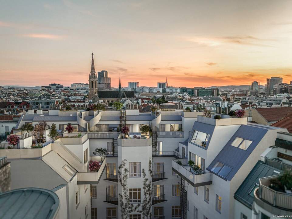 69 m² Dachgeschoss-Wohnung mit Balkon | 14 m² Freifläche, 3 Zimmer