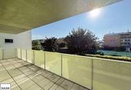 Perfekt geschnittene 2-Zimmer Wohnung mit Balkon und Stellplatz; Axel-Corti-Gasse