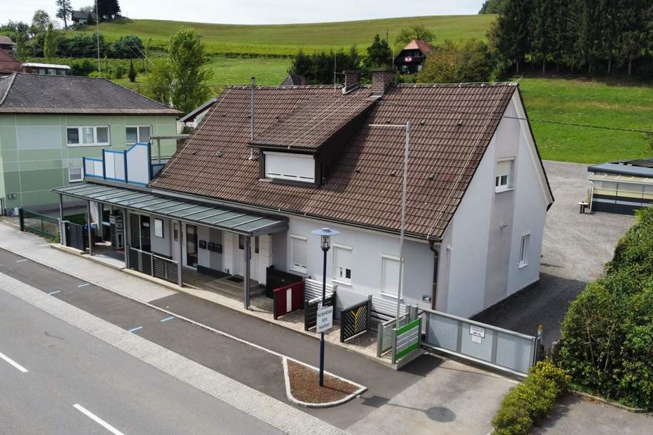 Vermietetes Wohn- und Geschäftshaus auf großem Grund mit 6 Carport-Plätzen!, Gewerbeobjekt-kauf, 648.000,€, 8551 Deutschlandsberg