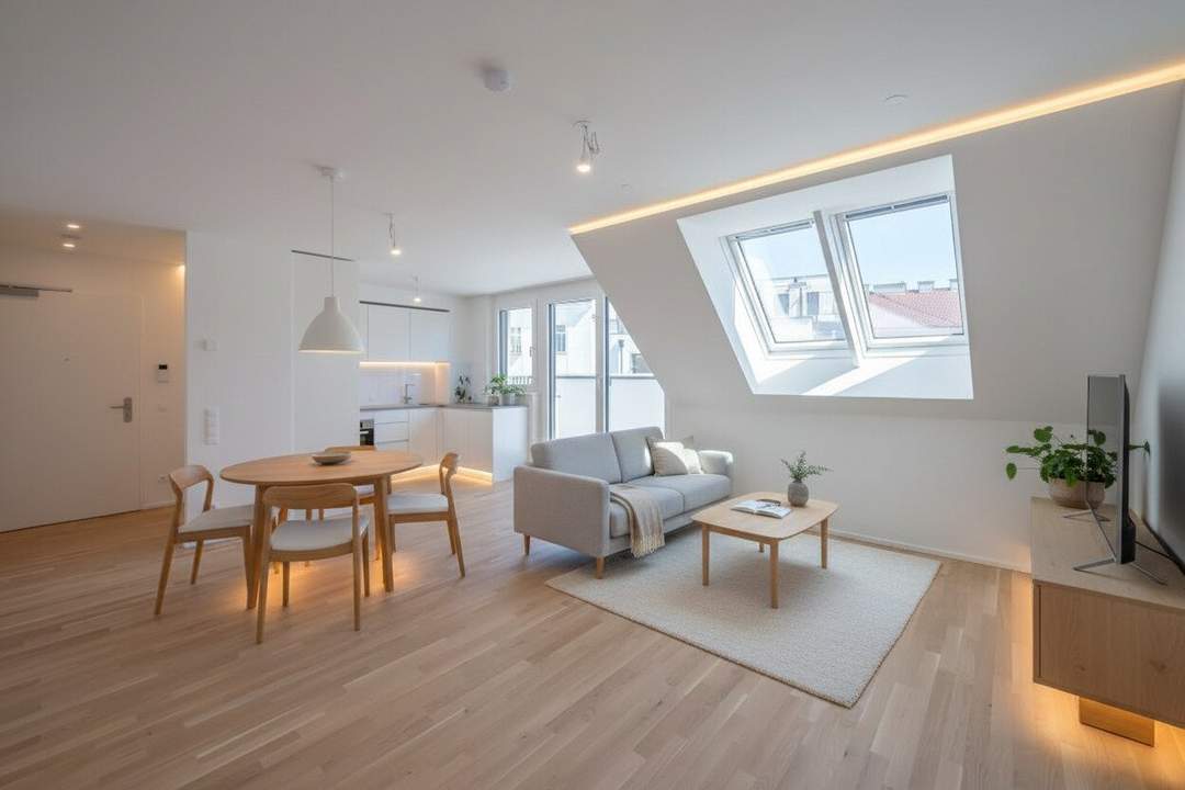 ++NEU++ fantastischer 2-Zimmer Dachgeschoss-ERSTBEZUG mit BALKON! Provisionsfrei!