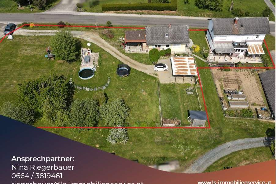 Zwei Wohnhäuser auf einem großzügigen Grundstück mit viel Potenzial in sehr ruhiger Lage!, Haus-kauf, 224.000,€, 8294 Hartberg-Fürstenfeld