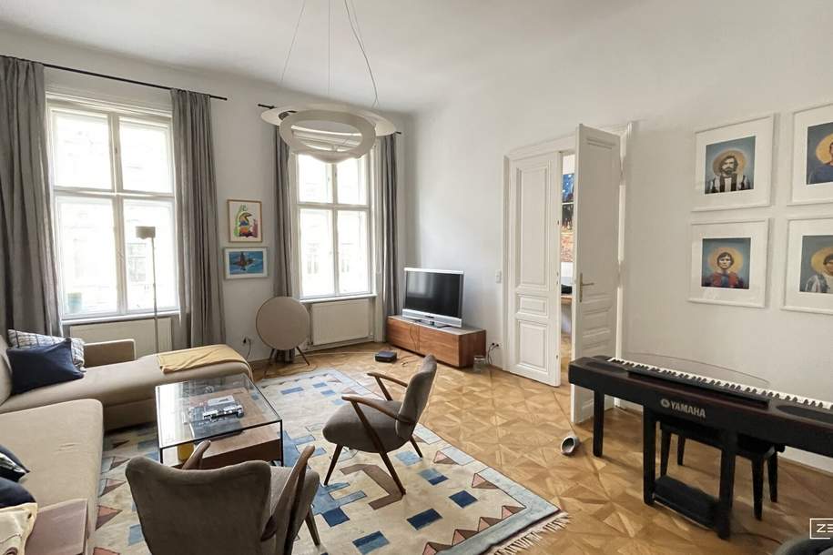 Komplett sanierte Altbauwohnung in bester Lage – Bezugsfertig ab Mai | ZΞLLMANN IMMOBILIEN, Wohnung-miete, 1.900,00,€, 1070 Wien 7., Neubau