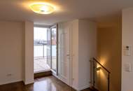 Zentral begehbare DG-Maisonette-Wohnung mit Freifläche auf Wohnebene und Dachterrasse