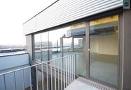 The View! Penthouse Loft mit Dachterrasse samt Wien-Panorama-Blick in der Brotfabrik Wien!
