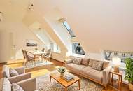Helle Dachgeschosswohnung mit Charme und viel Freifläche