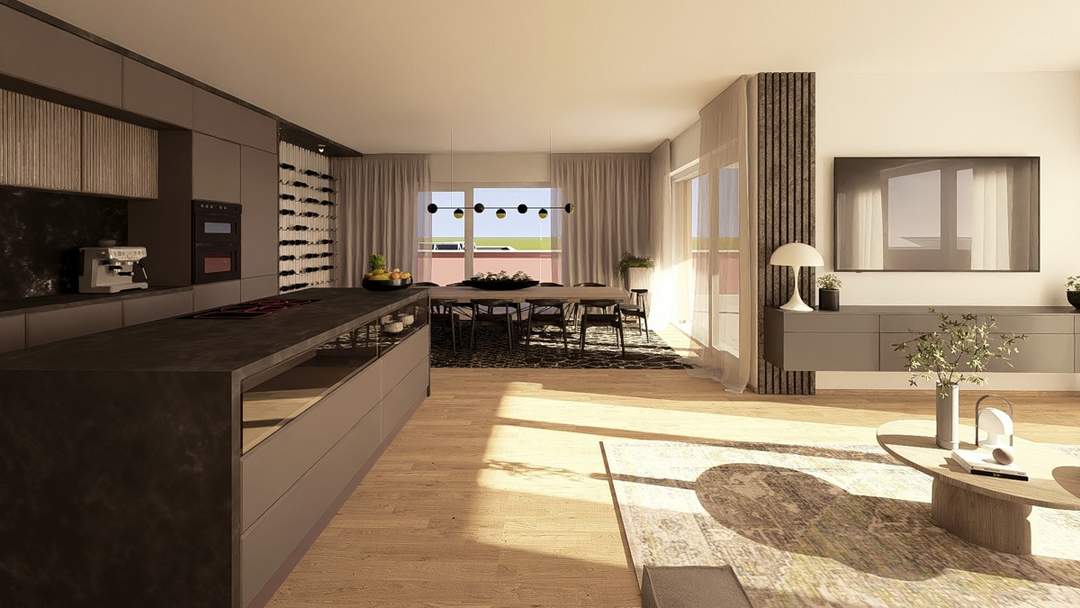 4-Zi Penthouse mit Fernblick in den STADTTERRASSEN PEUERBACH - provisionsfrei! ** JETZT FRÜHKÄUFER-RABATT!**