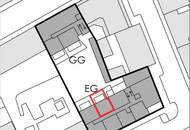 / EIGENGARTEN / 2 ZIMMER / VERFÜGBAR AB 1.07.2026 / NACH INNENHOF AUSGERICHTET