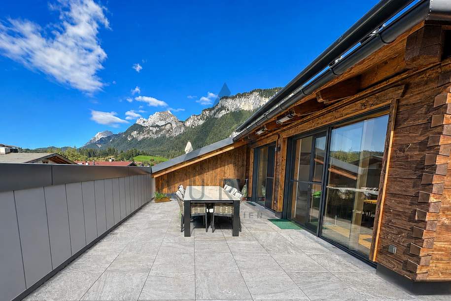Miete: Maisonette-Dachgeschoss mit Dachterrasse &amp; atemberaubenden Panoramablick, Whirlpool &amp; Sauna, Wohnung-miete, 3.420,00,€, 6380 Kitzbühel