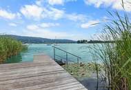Klagenfurt-Maiernigg: 4-ZI-Seewohnung mit einzigartiger Aussicht, XL-Terrasse, Seezugang &amp; 2 Garagen
