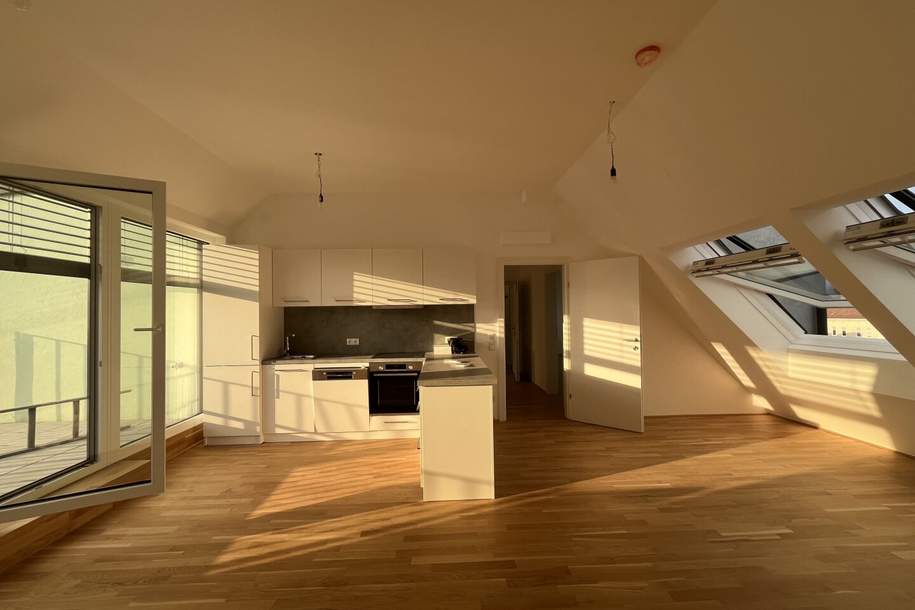 Schöne 4 Zimmer Dachterrassenwohnung mit Garagenplatz in Top Lage, Wohnung-kauf, 595.000,€, 1100 Wien 10., Favoriten