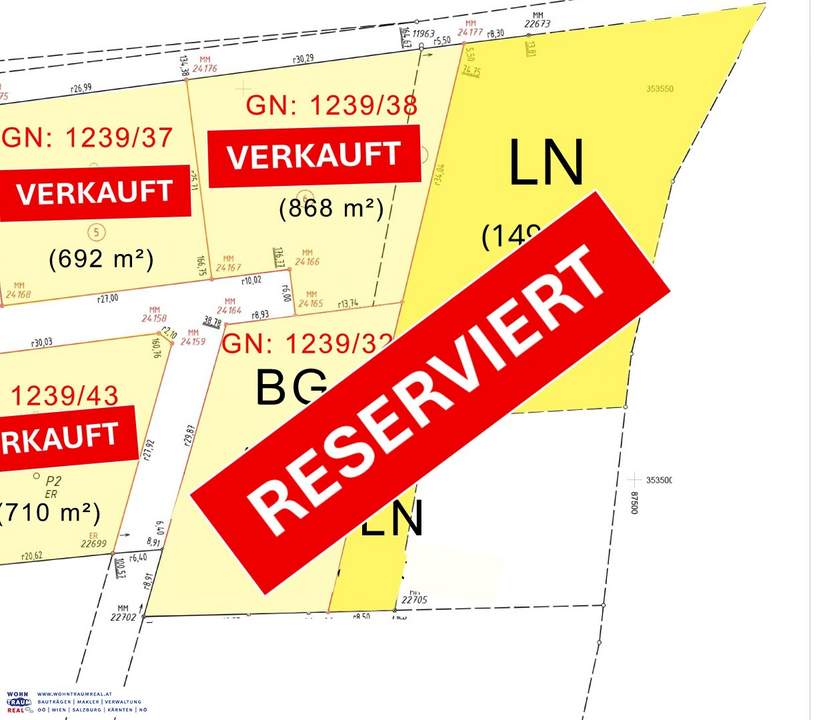 Grundstück 1239/32 RESERVIERT