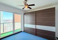 „Wohnung mit Parkplatz und Concierge" im 11. Stock mit Loggia um € 1.300