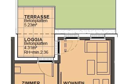 AB- SOFORT - Wohnung mit Blick ins Grüne und in ruhiger Lage - Haustiere erlaubt, Wohnung-miete, 931,98,€, 1210 Wien 22., Donaustadt