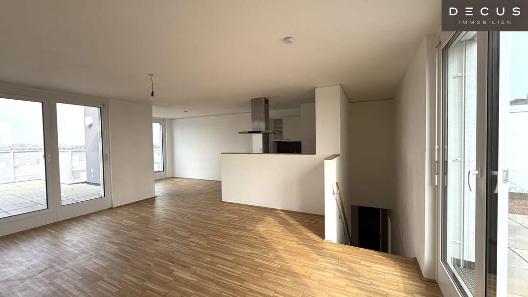 | AB SOFORT VERFÜGBAR | 3 ZIMMER | MAISONETTE | ASPERNSTRASSE U2 | NEUBAU | TERRASSE
