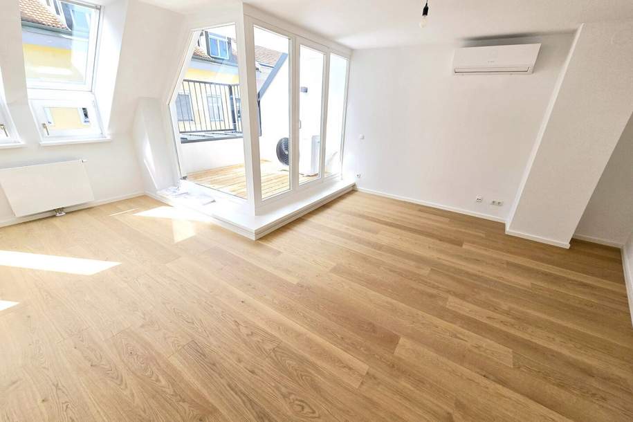 NEU und WOW! Familien-Wohnung im Dachgeschoss! Toll aufgeteilt + Zentrumsnah + 3 Zimmer mit Terrasse + Frisch saniert + Hauseigene Tiefgarage! Besser geht es nicht...., Wohnung-kauf, 599.000,€, 1180 Wien 18., Währing