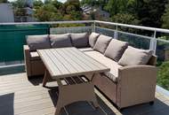 1190! Entzückendes, voll möbliertes DG mit zwei Terrassen und Tiefgaragenplatz!