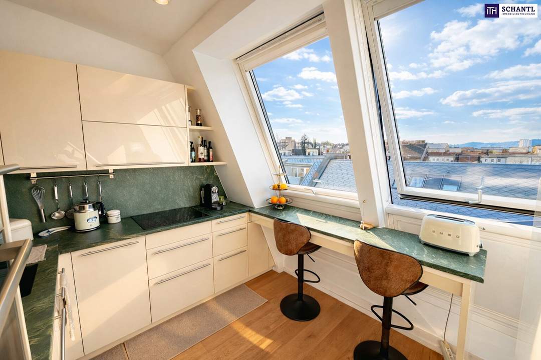 NEUER PREIS! Urbaner Wohnluxus: Exklusive DG-Wohnung mit Terrasse &amp; spektakulärem Fernblick