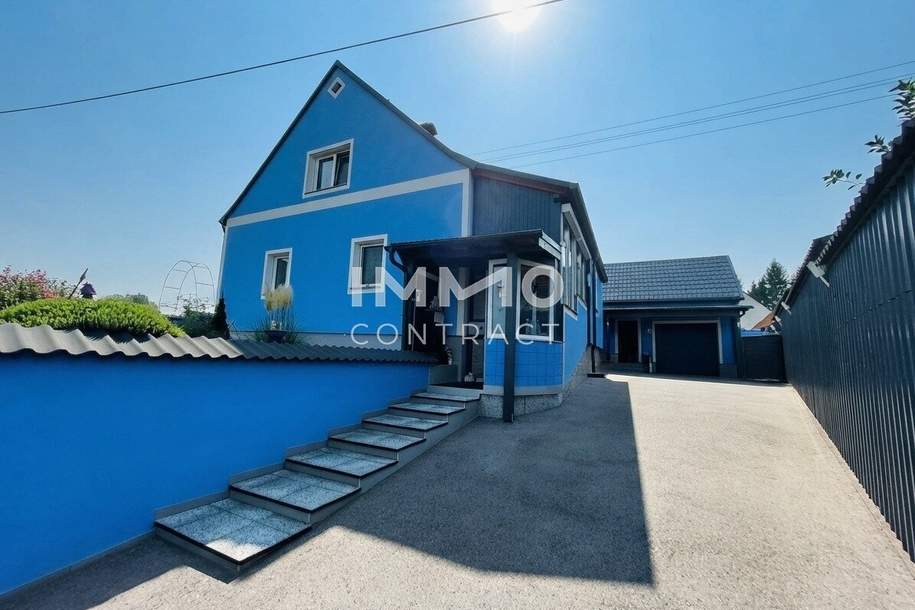 ++ Charmantes Einfamilienhaus mit Wintergarten und überdachter Terrasse in sonniger Lage ++, Haus-kauf, 399.000,€, 4631 Wels-Land