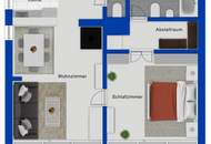 Am Wolfgangsee– lichtdurchflutete 2-Zimmer-Wohnung mit zwei Loggien