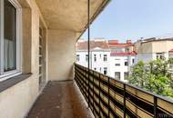 NÄHE DONAUKANAL &amp; ROCHUSMARKT | Sanierungsbedürftige 2-Zimmer-Wohnung mit Innenhof-Loggia | Separate Küche | 5. Liftstock
