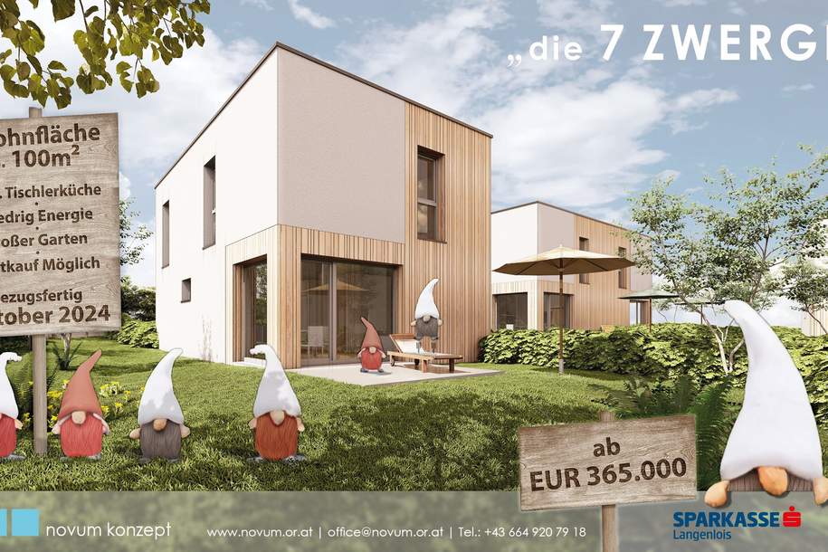 7 Zwerge in Altenburg - Ihr Haus mit viel Wohnqualität für leistbares Geld - Haus 5, Haus-kauf, 375.000,€, 3591 Horn