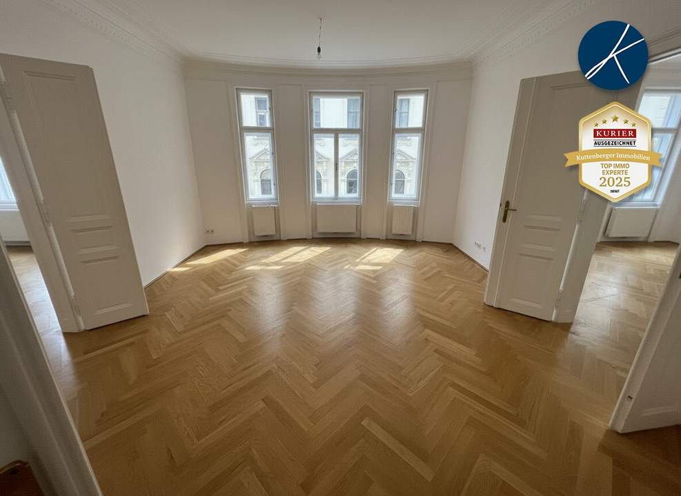 Nähe Stiftskirche (Mariahilfer Straße) U3 : Erstklassiges *Altbau-Juwel mit Balkon*