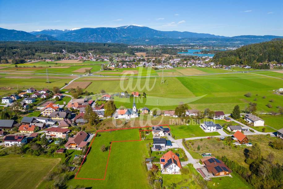 Wohnen in Seenähe – Baugrund in Finkenstein am Faaker See (Pogöriach), Grund und Boden-kauf, 559.000,€, 9582 Villach Land