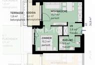 2-Zi-Wohnung in Aspern mit Loggia, Terrasse & U-Bahn-Nähe-Erstbezug!