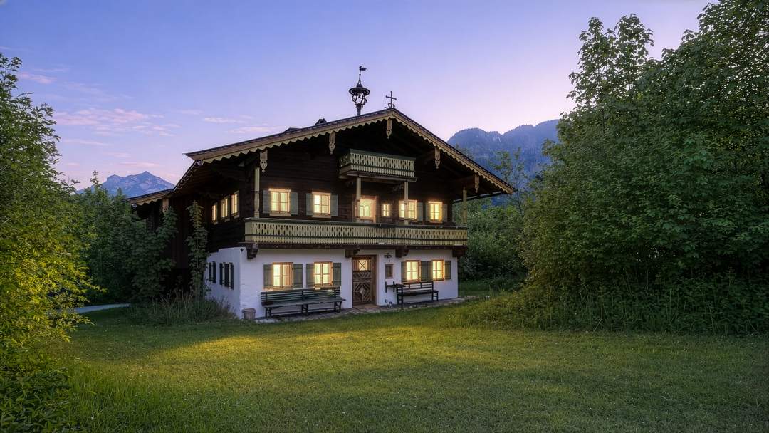Historisches Bauernhaus in Grün-Ruhelage