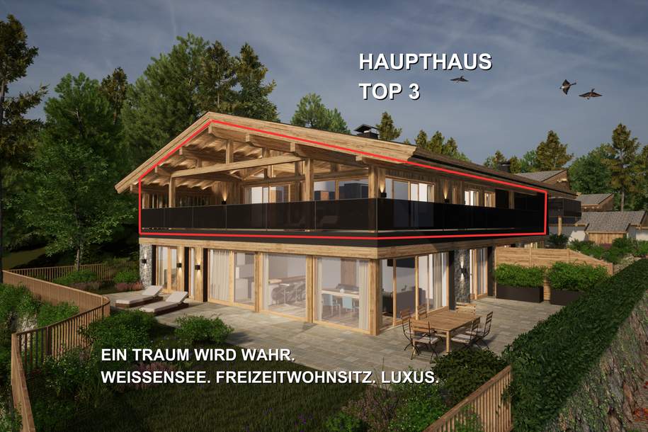 Ein Traum wird wahr! Weissensee. Freizeitwohnsitz. Luxus. Haupthaus Top 3 DG, Wohnung-kauf, 1.325.000,€, 9762 Spittal an der Drau