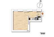 1140 Wien: Hofseitige 1-Zimmer-Altbau-Wohnung im 1. Stock