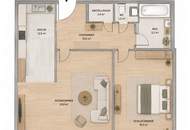 Gemütliche 2-Zimmer-Wohnung mit zentraler Raumaufteilung in Grün-/Ruhelage!