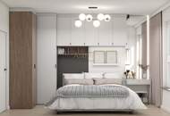 Dachgeschosswohnung in Niedrigenergiebauweise und 23m² Terrasse mit spektakulärem Fernblick.