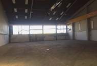 Große Halle mit mit 1272 m² plus 360 m² Büro im Gewerbepark Primetzhofer