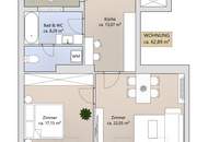 Helle 2-Zimmer Dachgeschosswohnung mit hofseitiger Terrasse | Markt- und U-Bahnnähe