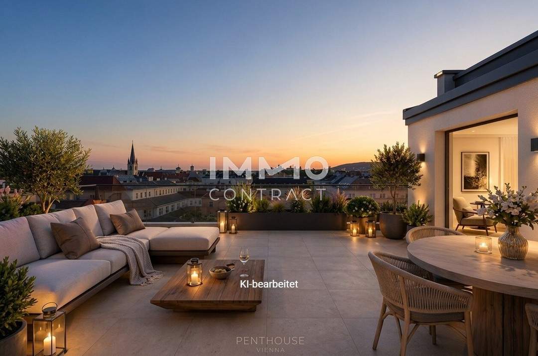 Exklusive Dachgeschosswohnung nahe Schloss Schönbrunn – Erstbezug mit großzügiger Terrasse