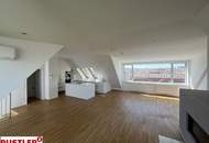 Traumhafte Maisonettewohnung mit Dachterrasse und Kamin - Blick auf den Stephansdom