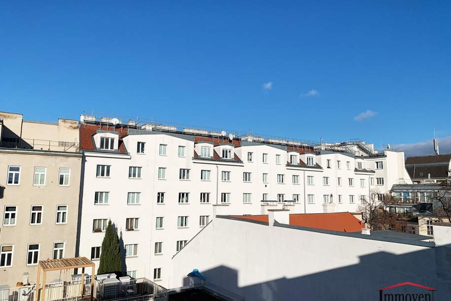 TOPLAGE und ERSTBEZUG: Straßenseitige, moderne 4-Zimmerwohnung mit großer Terrasse! Besichtigung ab Ende Jänner/Anfang Februar 2025 - Vormerkung schon jetzt möglich!, Wohnung-miete, 3.499,28,€, 1070 Wien 7., Neubau