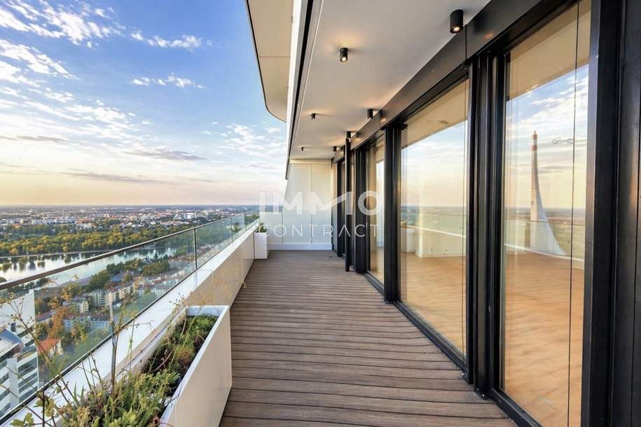 DANUBEFLATS. 40. Etage inkl. 30m2 Balkon - The One And Only, Wohnung-kauf, 799.000,€, 1220 Wien 22., Donaustadt