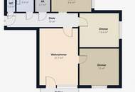 Sehr gepﬂegte 3-Zimmer-Wohnung in Gänserndorf Stadt!