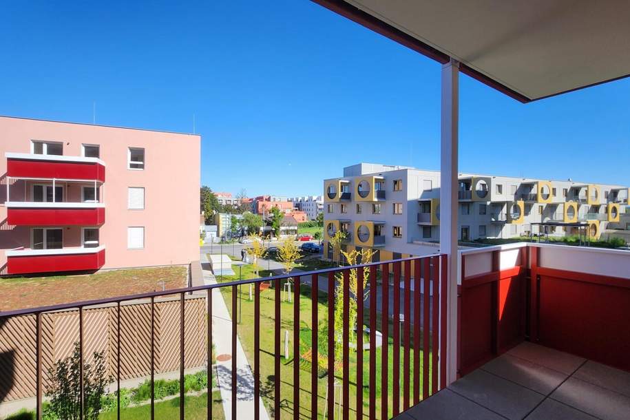 SONNE, BALKON &amp; BADETEICH - 2 ZIMMERWOHNUNG IM JONAS AM FELD!, Wohnung-kauf, 315.000,€, 1220 Wien 22., Donaustadt