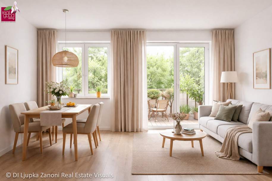 Perfekt geschnittene 3-Zimmer-Wohnung mit Balkon im exklusiven Neubau mit nur 7 Einheiten in Simmering, Wohnung-kauf, 389.000,€, 1110 Wien 11., Simmering