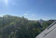Blick über die Dächer Wien, ums Eck der Schwendermarkt.