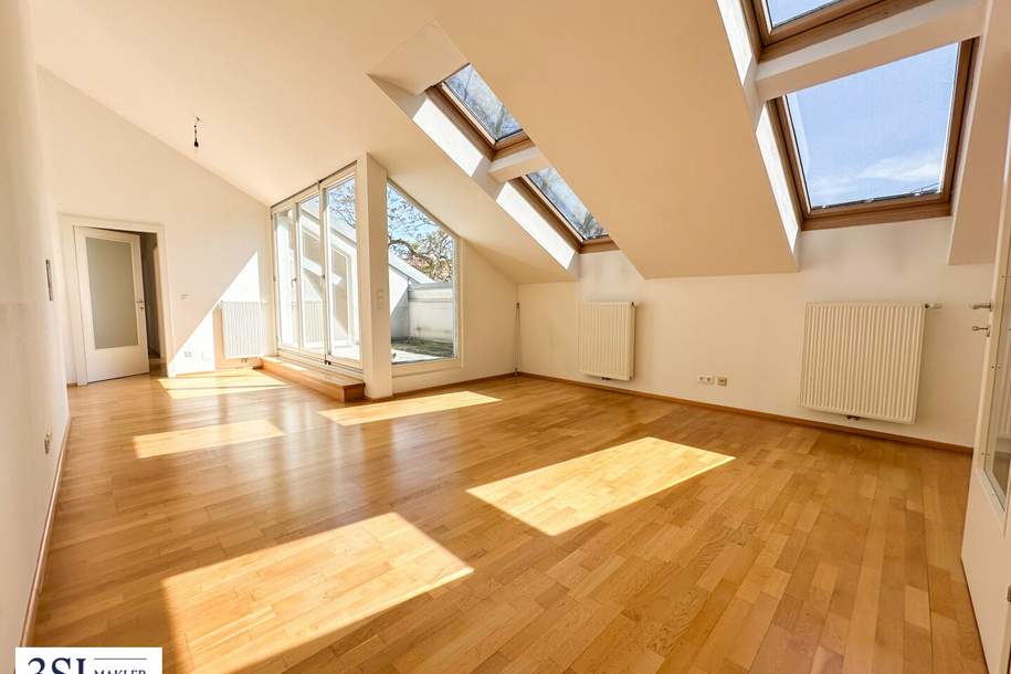 Sonnige Dachterrasse, Hohe Räume, Smarte Raumaufteilung – Elegante Dachgeschosswohnung im 3. Bezirk, Wohnung-kauf, 539.000,€, 1030 Wien 3., Landstraße