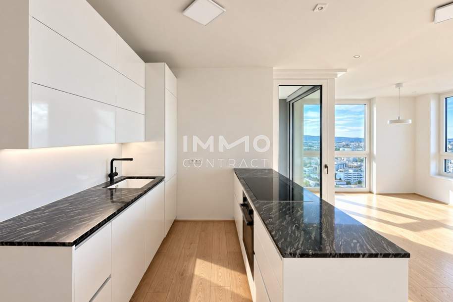 DANUBE PANORAMA: Urban Living on Level 22 in Vienna 22, Wohnung-miete, 3.500,00,€, 1220 Wien 22., Donaustadt